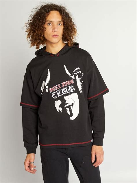 Sudadera En Camiseta Stranger Things Negro Kiabi