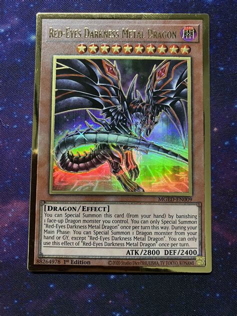 Nm Red Eyes Darkness Metal Dragon Alternate Art Mged En Premium