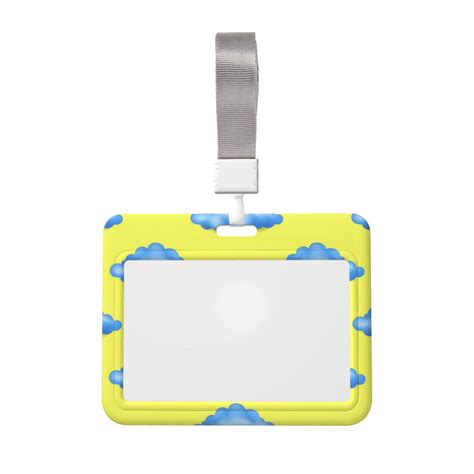 LGBTQ Pride Mouth Rainbow Gay Badge Holder With Lanyard Horizontal ID Card Holder Slide Cover