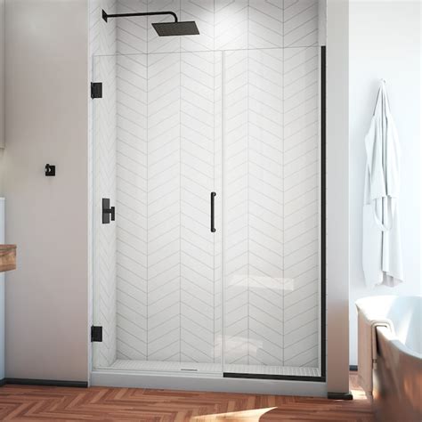 Dreamline Unidoor Plus Matte Black 45 1 2 In To 46 In W X 72 In H