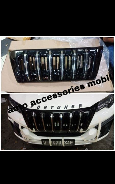 Grill Toyota Fortuner Vrz Apollo Style Plastik Abs Black Glossy