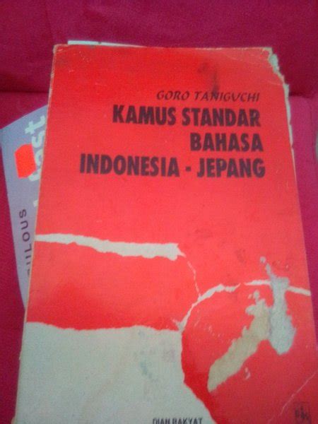 Jual Kamus Standar Indonesia Jepang Goro Taniguchi Bekas Di Lapak