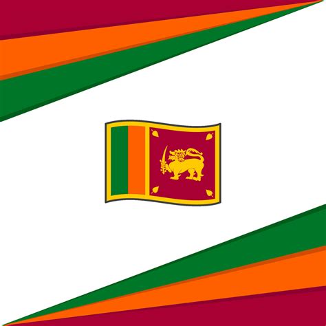 Sri Lanka Flag Abstract Background Design Template. Sri Lanka ...