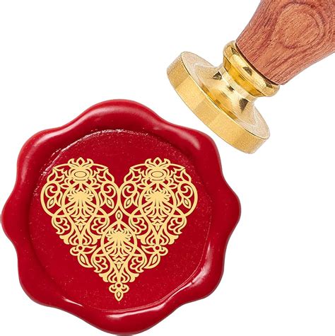 Amazon Craspire Heart Wax Seal Stamp Mm Removable Brass Head