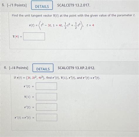 Solved Points Scalcet Details Find The Chegg