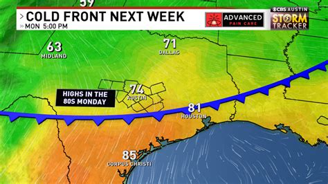 Two Yes Two Possible Cold Fronts Headed To Central Texas Keye