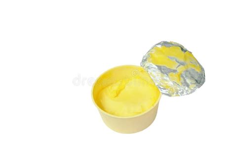 Margarine In Box Packaging On White Background Stock Image - Image of ...