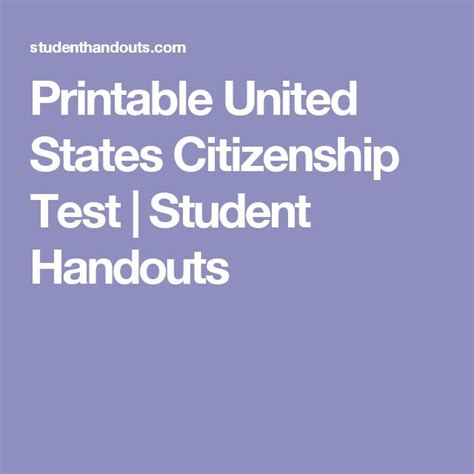 Citizenship Questions Printable Lind Shelia