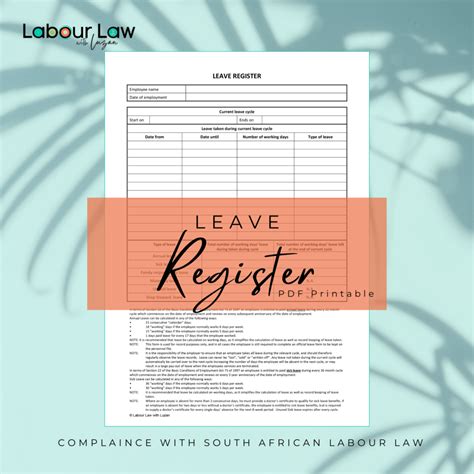 Written Warning Template Compliant With Sa Labour Law