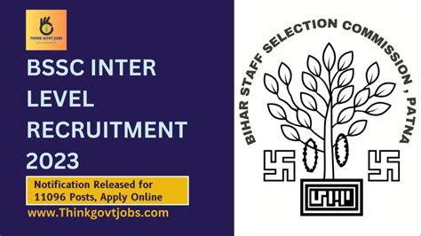 Bssc Inter Level Recruitment 2023