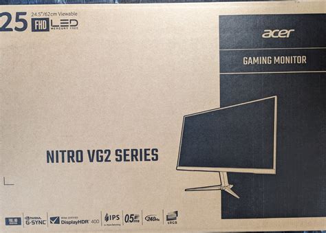 Acer Nitro VG252QXbmiipxのレビュー【IPSパネル、240Hzのおすすめゲーミングモニター】 | EZの日常