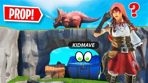 Wird Mich Kidmave In Fortnite Prop Hunt Finden Youtube