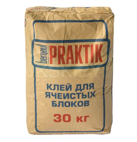 Клей для блоков из ячеистого бетона Bergauf Praktik, 30 кг купить в ...