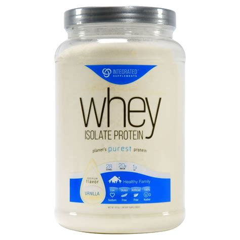 Integrated Supplements Whey Isolate Protein Powder Vanilla 20g Protein 18lb 286oz