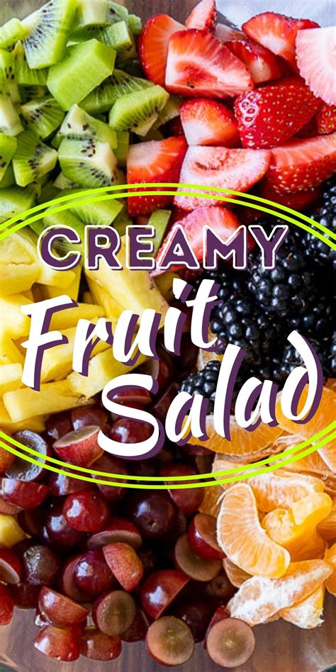 Creamy Fresh Fruit Salad I Wash You Dry