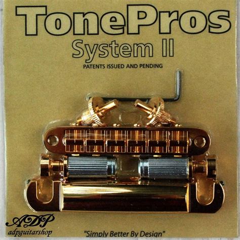TonePros - Gold Nashville Tune-O-Matic bridge + Tailpiece for Gibson LP SG