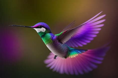 Premium AI Image | Ruby throated Hummingbird