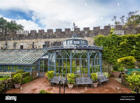 Walking in the gardens at Glenveagh Castle Stock Photo - Alamy