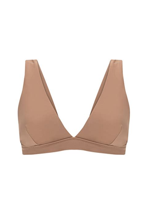 Basic Derin V Bikini Üstü PLDNESLD IY LTT LATTE Penti
