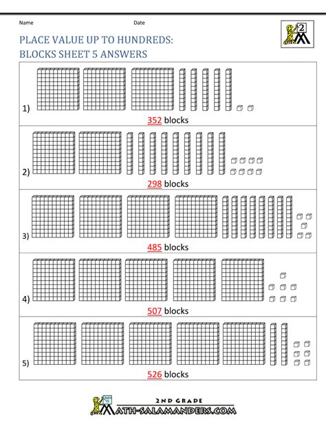 Place Value Blocks With 3 Digit Number Worksheets Library