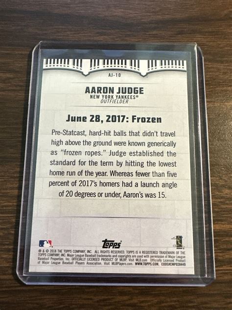 Topps Wal Mart Aaron Judge Highlights Aj Aaron Judge Ebay