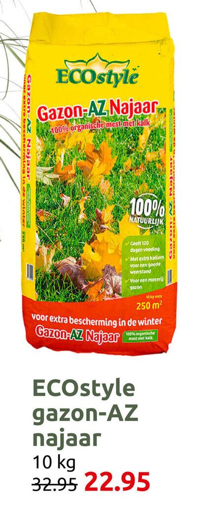 ECOstyle Gazon AZ Najaar 10kg Aanbieding Bij Deka Tuin