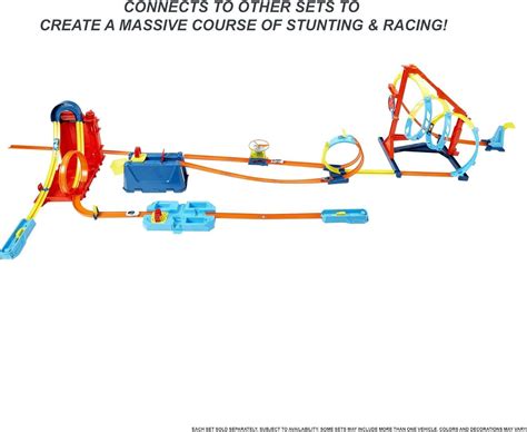 Hot Wheels Track Builder Unlimited Kit de refuerzo ultra apilable y construcción de pista