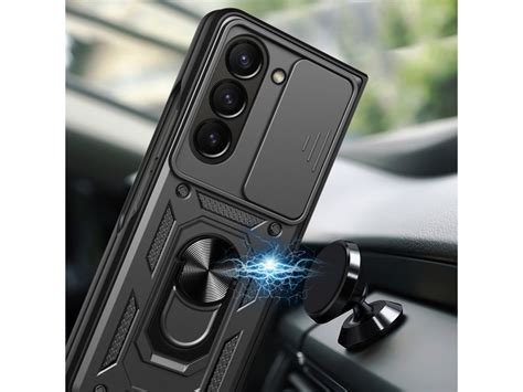 Hybrid Armor Camshield Odolné Pouzdro Kryt 4v1 Pro Samsung Galaxy Z Fold 5 Růžové