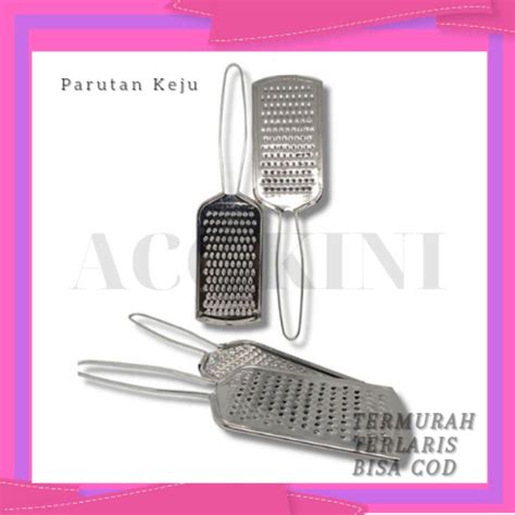 Jual Acckini Parutan Keju Coklat Stainless Steel Serbaguna Parutan