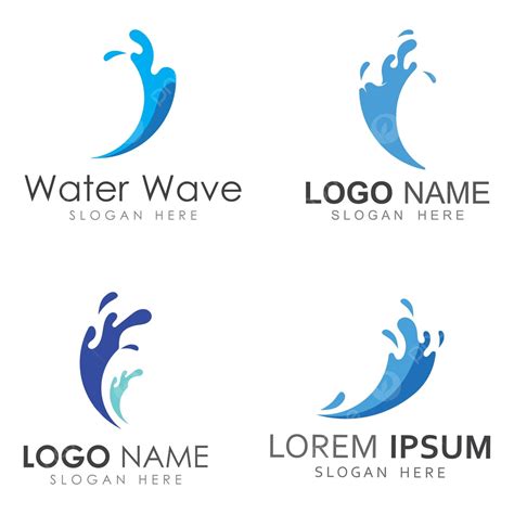 Logotipos De Olas Vectoriales Para Playa Y Mar Oc Ano De Surf Simple