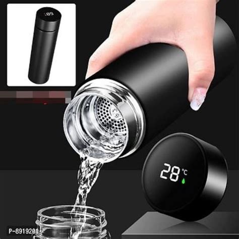 Buy Smart Led Active Temperature Display Indicator Insulated Stainless Steel Hot Cold Flask