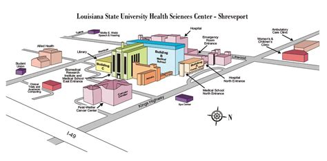 Campus Map Louisiana State University Health Sciences Center Modern