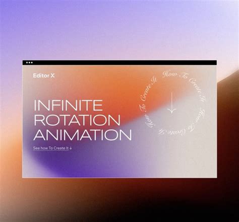 Infinite Rotation Animation