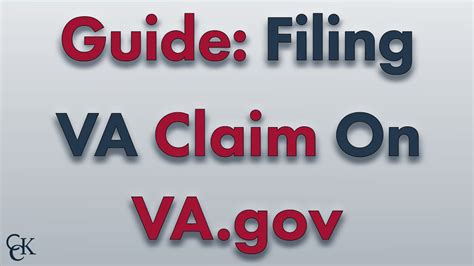 Comprehensive Guide To File Va Claims Online Using Youtube