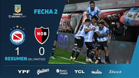 TorneoSocios Fecha 2 Resumen De Argentinos Newells YouTube