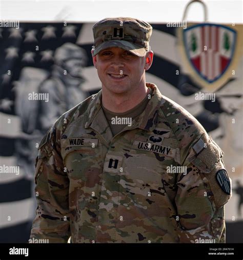 Us Army Capt Kyle Wade A Plans Officer With The 369th Sustainment