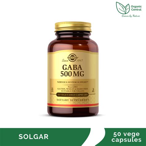 Solgar Gaba 500mg 50 Vege Capsules | Lazada PH
