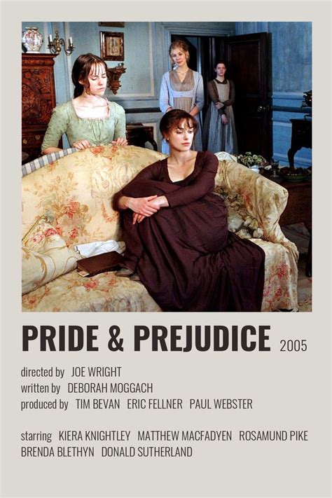 pride and prejudice alternative minimalist movie poster in 2022 | Film ...