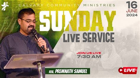 Sunday Service Live 🔴 Calvary Community Church Ps Premnath