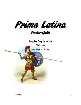 Prima Latina Teacher Guide By TwinEd Teachers Pay Teachers