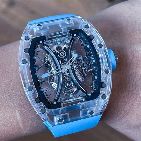 Richard Mille New Rm Sapphire Tourbillon In Hong Kong For