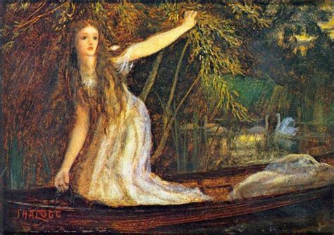 Oil Painting Replica The Lady Of Shalott 1 By Arthur Hughes 1832 1915