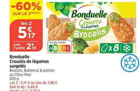 Promo Bonduelle Croustis De L Gumes Surgel S Chez Bi