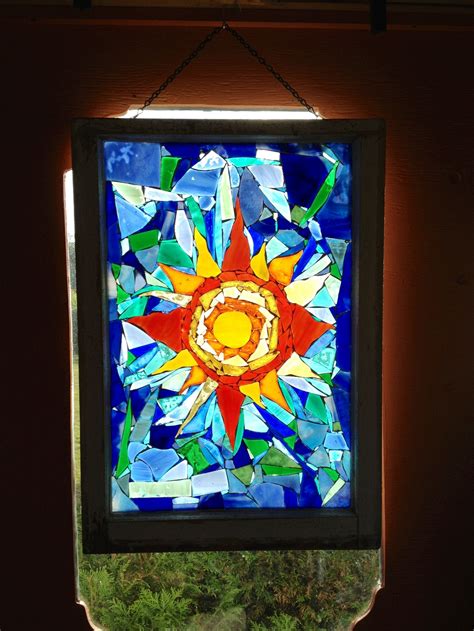 Mosaic Stained Glass Window Sunshine Mosaic Stained Stained Glass