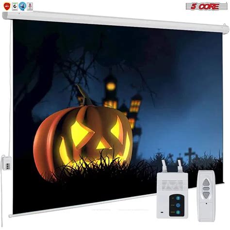 Dropship 5 Core AUTO Motorized Projector Screen 72 Inch Indoor And ...