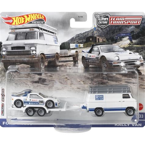 Mattel Hot Wheels Ford RS200 And Rally Van FLF56 GTT28 Toys Shop Gr