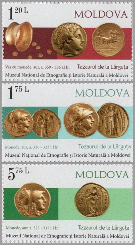Moldova - 2018 Lărguţa Treasure - Gold Coins, Set of 3 (MNH ...