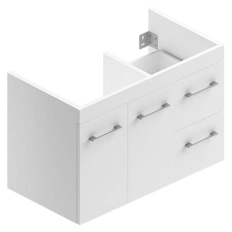 BASE PORTALAVABO LOUIS BIANCO NOVA 2 ANTE 2 CASSETTI 83x55x45 Cm LxHxP