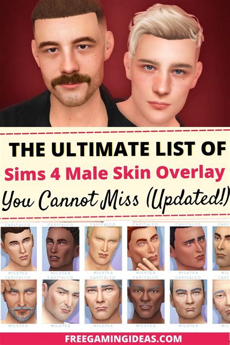 Get Ready For The Ultimate Sims 4 Male Skin Overlays Perfect Sims 4