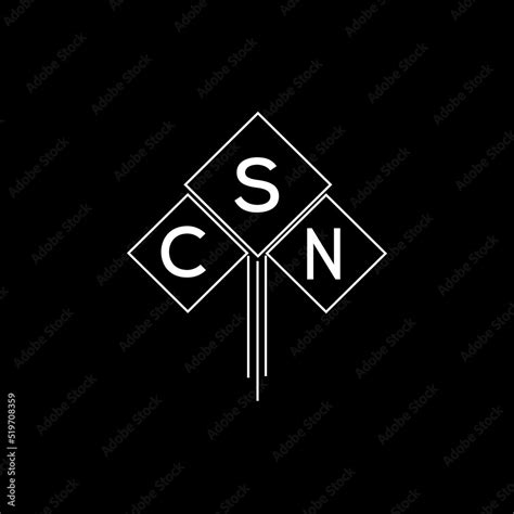 CSN letter logo design with white background in illustrator, CSN vector logo modern alphabet ...